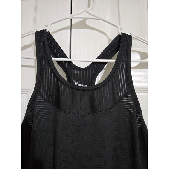 Old navy active small women's black go dry semi fitted athletic tank top - Picture 2 of 9